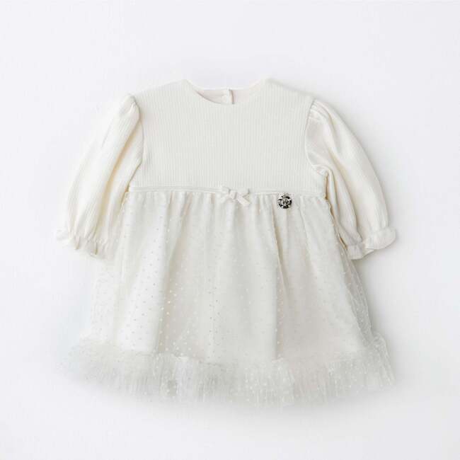 Snowflake Sparkle Dress, White
