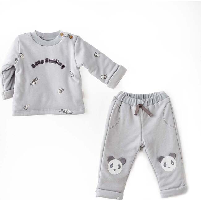 Keep Smiling Panda Play Set, Grey