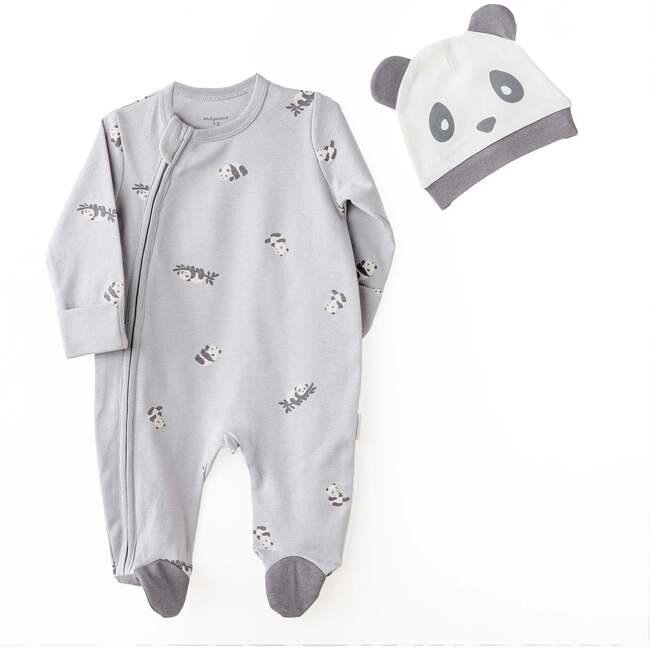 Cozy Panda Playtime Set, Grey
