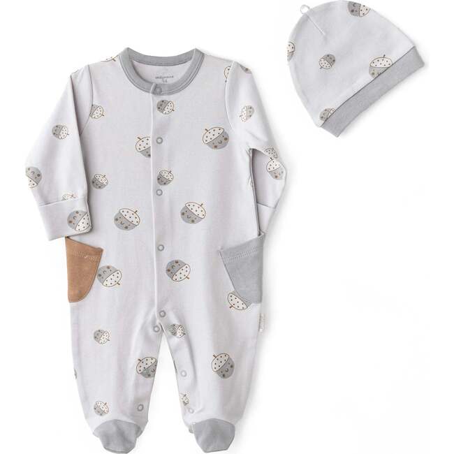 Cozy Crumbs Romper Set, Grey