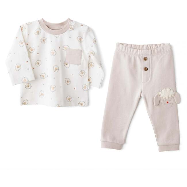 Beige Meadow Set, Pink