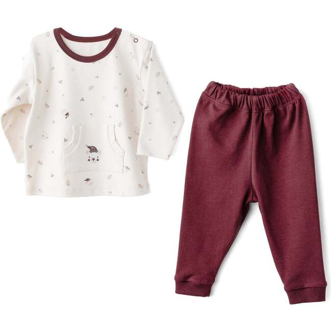 Bear Hug Play Set, Burgundy