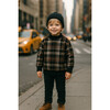 Winter Plaid Unisex Pullover, Black - Sweatshirts - 2