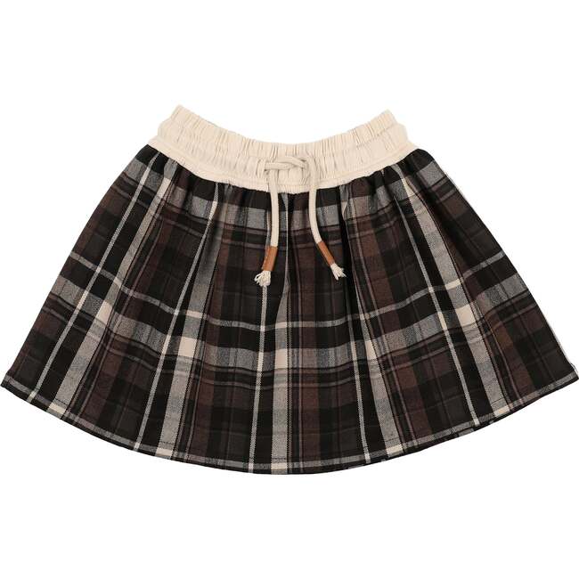 Winter Plaid Skirt, Black