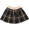 Winter Plaid Skirt, Black - Skirts - 1 - thumbnail