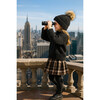 Winter Plaid Skirt, Black - Skirts - 2