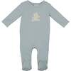 Sherpa Bear Footie, Sky Blue - Footie Pajamas - 1 - thumbnail
