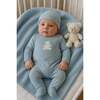 Sherpa Bear Footie, Sky Blue - Footie Pajamas - 2