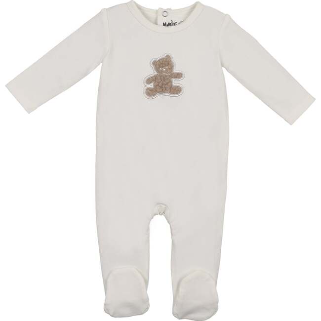 Sherpa Bear Footie, Off White