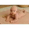 Printed Floral Footie and Beanie Set, Berry - Footie Pajamas - 2