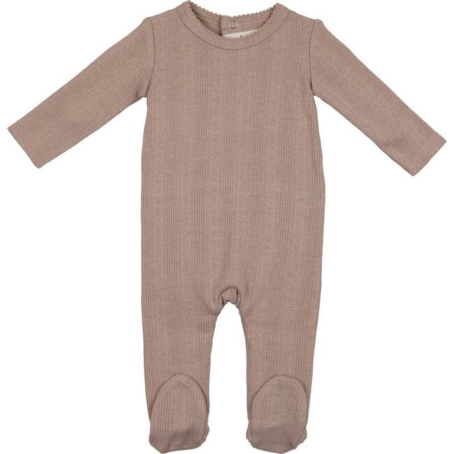 Pointelle Basic Footie, Sand