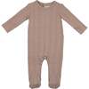 Pointelle Basic Footie, Sand - Footie Pajamas - 1 - thumbnail