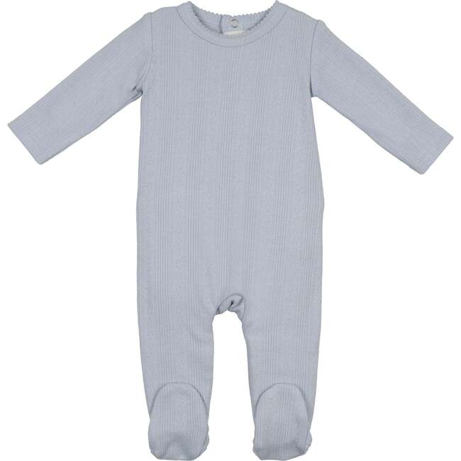 Pointelle Basic Footie, Powder Blue