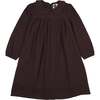 Plaid Collar Dress, Wine - Dresses - 1 - thumbnail