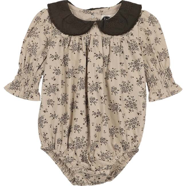Eyelet Smocked Romper, Sage