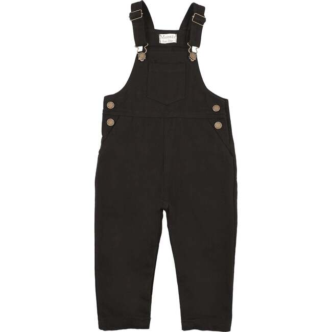Denim Edit Girl Overalls, Black