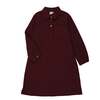 Denim Edit Dress, Burgundy - Dresses - 1 - thumbnail