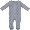 Crown Wrap Footie, Sky Blue - Footie Pajamas - 1 - thumbnail
