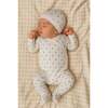 Crown Wrap Footie and Beanie Set, Off White - Footie Pajamas - 2