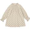 Brushed Floral Dress, Cream - Dresses - 1 - thumbnail