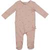 Bow Wrap Footie, Dusty Mauve - Footie Pajamas - 1 - thumbnail