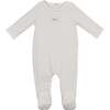 Bebe Pointelle Footie, Ivory - Footie Pajamas - 1 - thumbnail