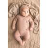 Bow Wrap Footie, Dusty Mauve - Footie Pajamas - 2