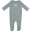 Bebe Pointelle Footie, Blue - Footie Pajamas - 1 - thumbnail