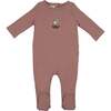 Ballerina Printed Footie, Berry - Footie Pajamas - 1 - thumbnail