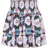 Scottie Skirt, Teal Ink Blot - Skirts - 1 - thumbnail
