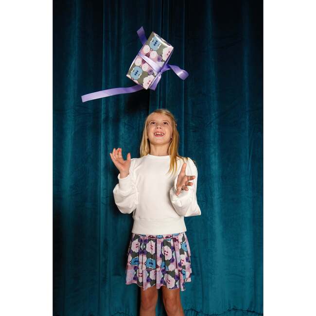 Scottie Skirt, Teal Ink Blot - Skirts - 2
