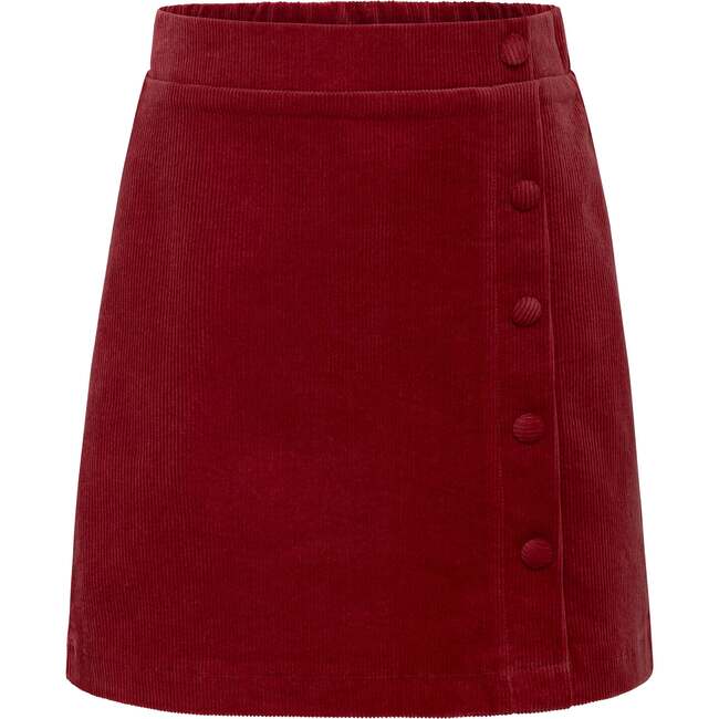 Reese Corduroy Skirt, Red Cord