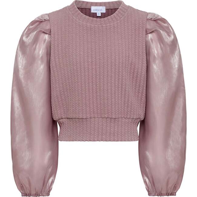 Peyton Sweater, Textured Pink