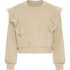 Livvy Sweatshirt, Beige - Sweatshirts - 1 - thumbnail