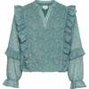 Katie Top, Whinsy Teal - Blouses - 1 - thumbnail