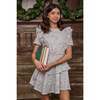 Collier Dress, Grey Blossoms - Dresses - 2
