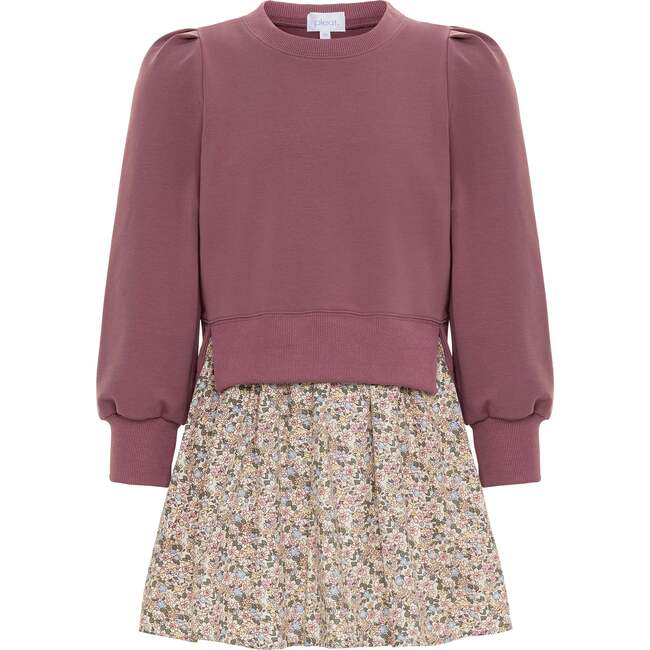 Clara Combo Dress, Rose