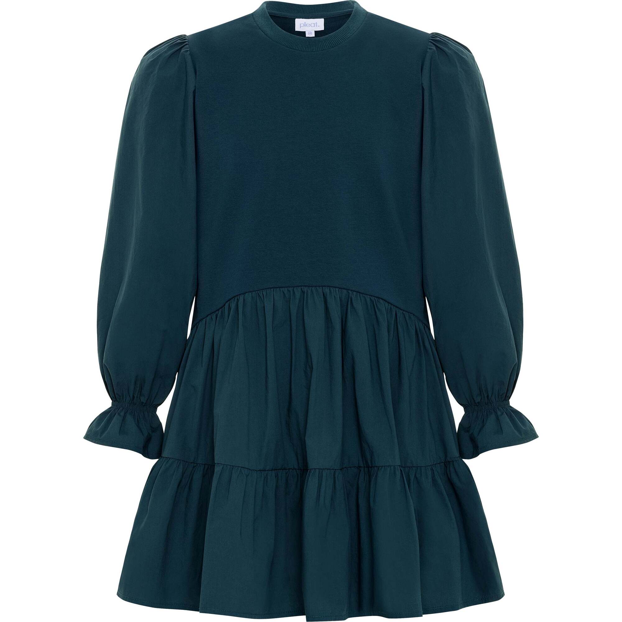 Pleat Cece Dress in Dark Cerulean 14 / DARKCERU