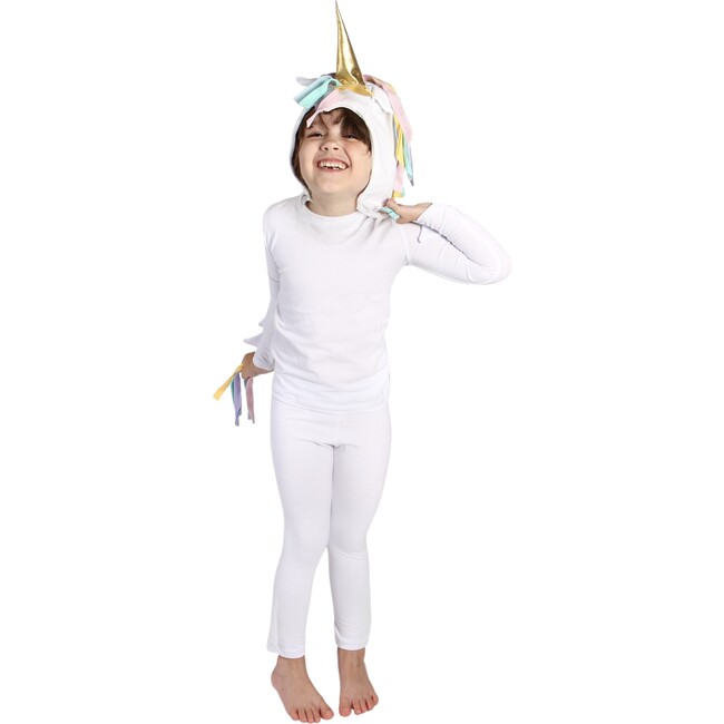 Rainbow Unicorn Costume, White
