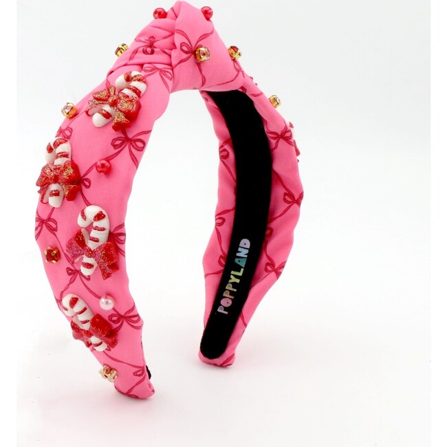 Candy Cane on Bow Headband