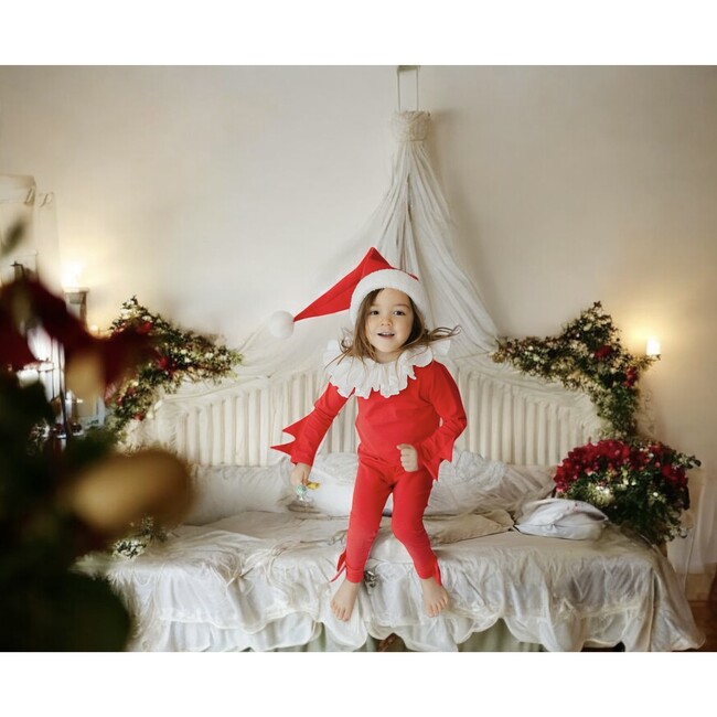 Red Elf Holiday Pajama - Costumes - 4