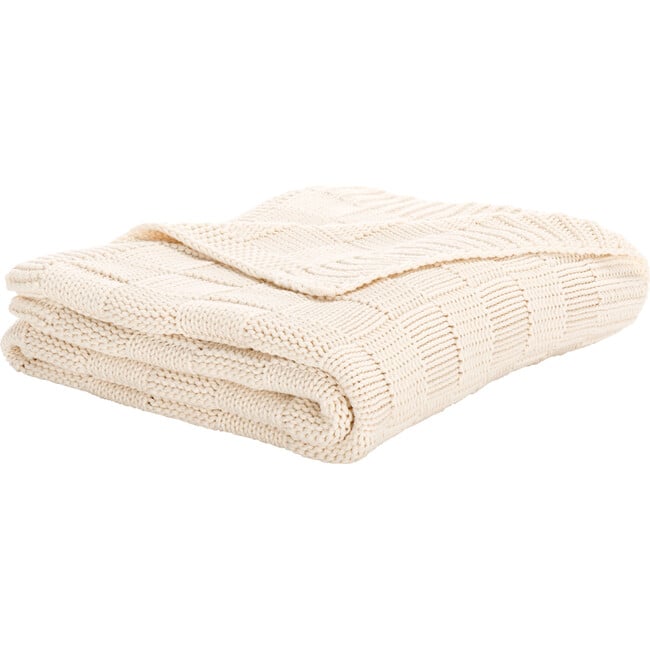 Remea, 50 X 60, Beige/Natural, Cotton Throw