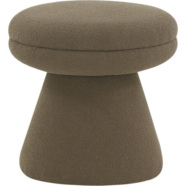 Gisella Boucle Ottoman / Dark Brown