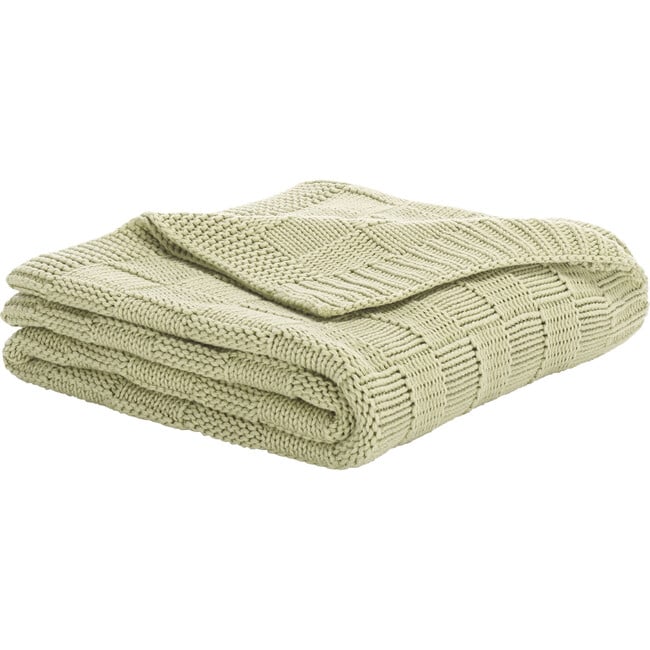 Yvette, 50 X 60, Sage, Cotton Throw