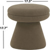 Gisella Boucle Ottoman / Dark Brown - Ottomans - 3