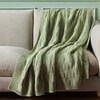 Yvette, 50 X 60, Sage, Cotton Throw - Throws - 2