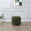 Mariabella Teddy Storage Ottoman / Olive Green / Natural - Ottomans - 2