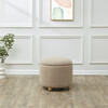 Mariabella Teddy Storage Ottoman / Brown / Natural - Ottomans - 2