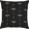 Reya, 20 X 20, Black/Natural, Cotton/Viscose Silk Pillow - Decorative Pillows - 1 - thumbnail