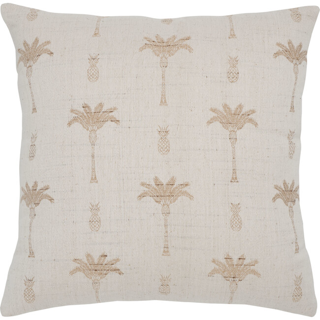 Reya, 20 X 20, Ivory/Natural, Cotton/Viscose Pillow